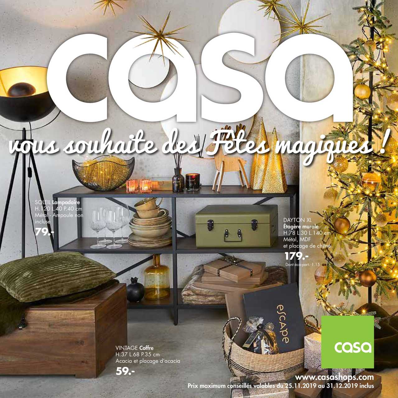 Catalogue Casa Promos Soldes Noël 2019 Frpromotonscom